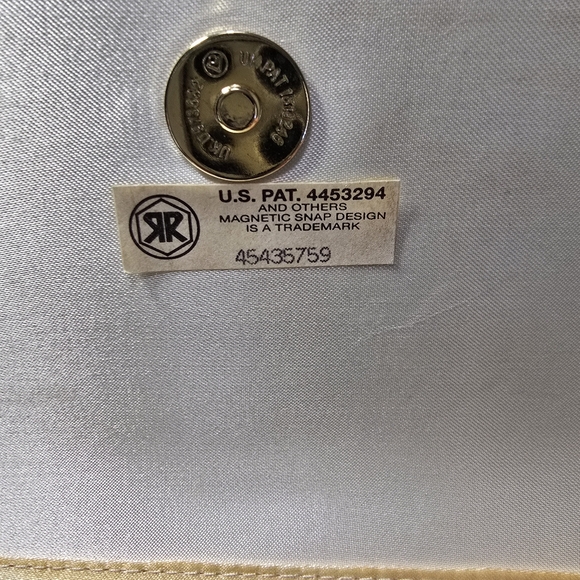 Vintage 1980's Partners Ivory Satin Clutch Purse 48557, 10" X 6 " - Picture 12 of 14